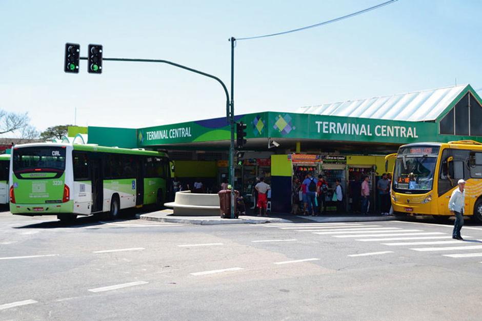 Foto do terminal central rodoviário